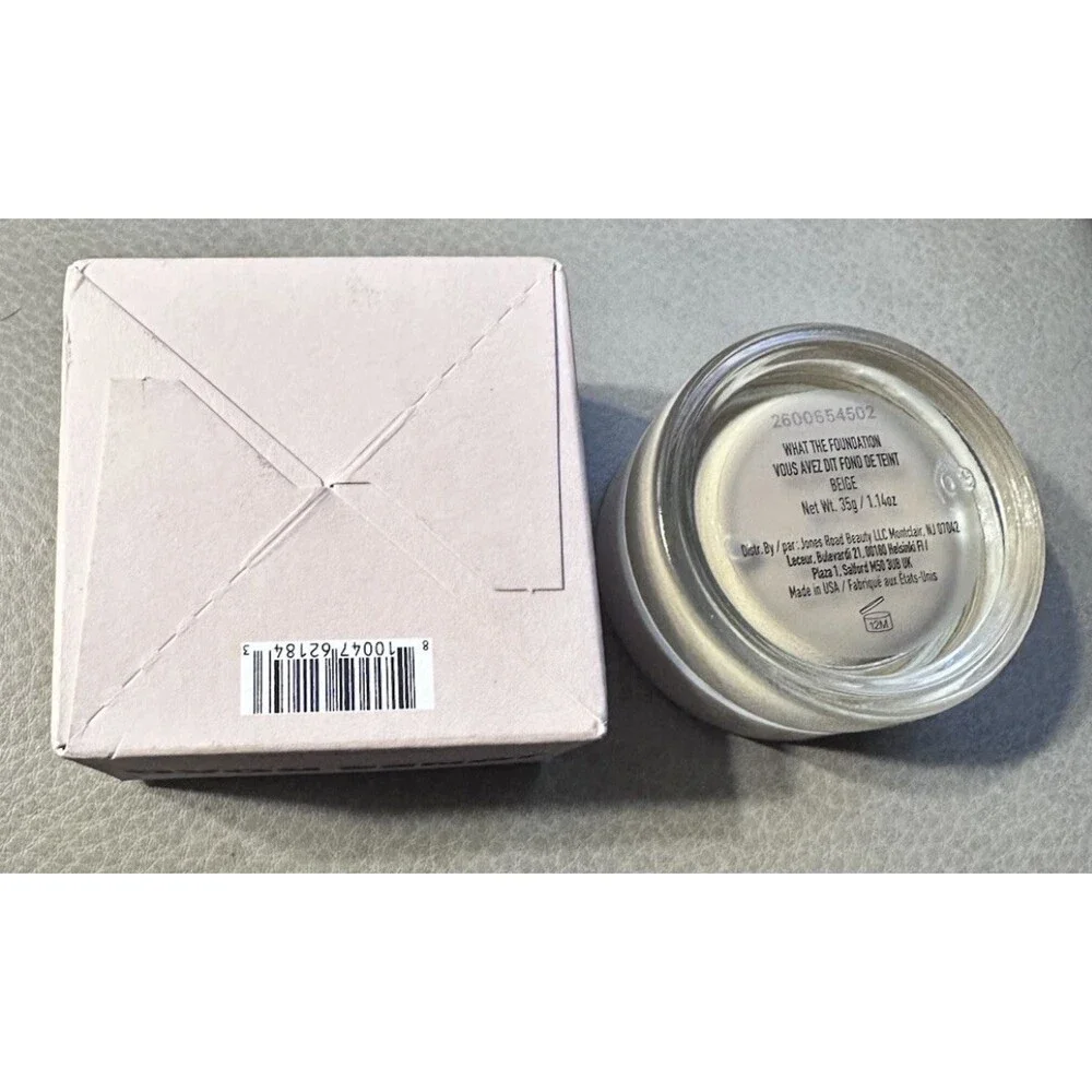 JONES ROAD What the Foundation BEIGE - Full Size 1.14oz / 35g - New In Box